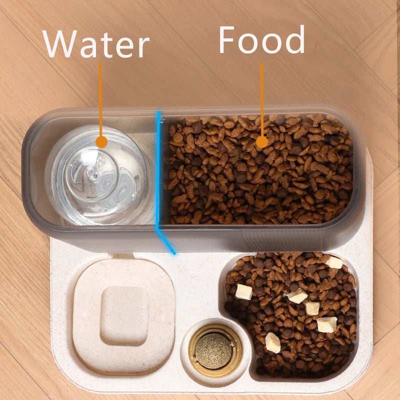 Automatic Pet Feeder Water Food Dispenser | Convenient Feeding and Hydration Solution - Happy Tail Center