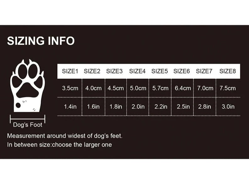 Waterproof Dog Shoes for Large & Medium Dogs - Winter Boots & Paw Protectors with TPR Sole - Happy Tail Center