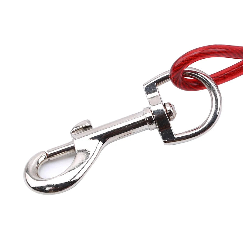 Double Dog Tie Runner Leash - Durable Rope Chain with Metal Hooks