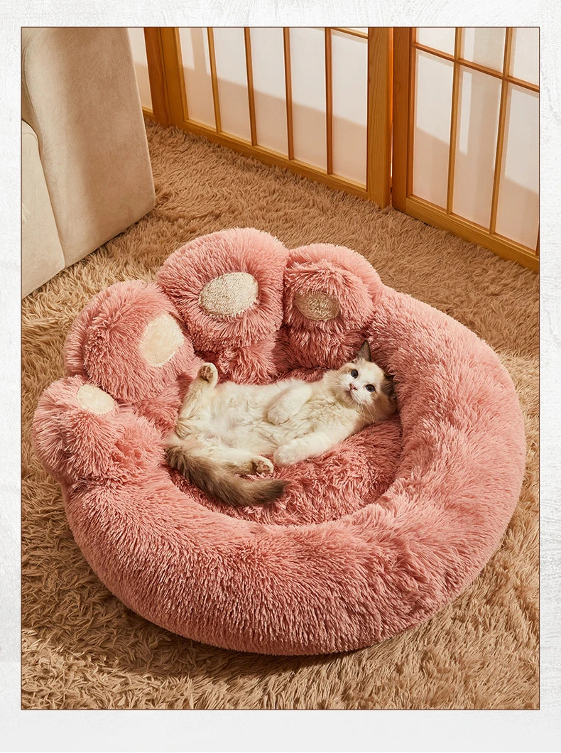 Washable Plush Warm Pet Dog Sofa Bed for Small & Large Dogs - Cozy Kennel Mat - Happy Tail Center