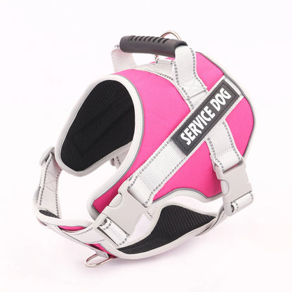 Reflective Letter Graphic Pet Harness for Dogs - Outdoor Safety - View 3 - Happy Tail Center