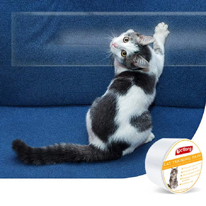 Clear Self-Adhesive Cat Scratching Guard Sofa & Furniture Protector Tape - Happy Tail Center (View 2)