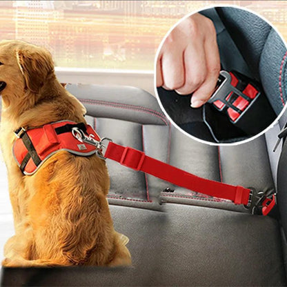 Adjustable Dog Leash & Car Seat Belt: Safety for Walks and Car Rides - Happy Tail Center
