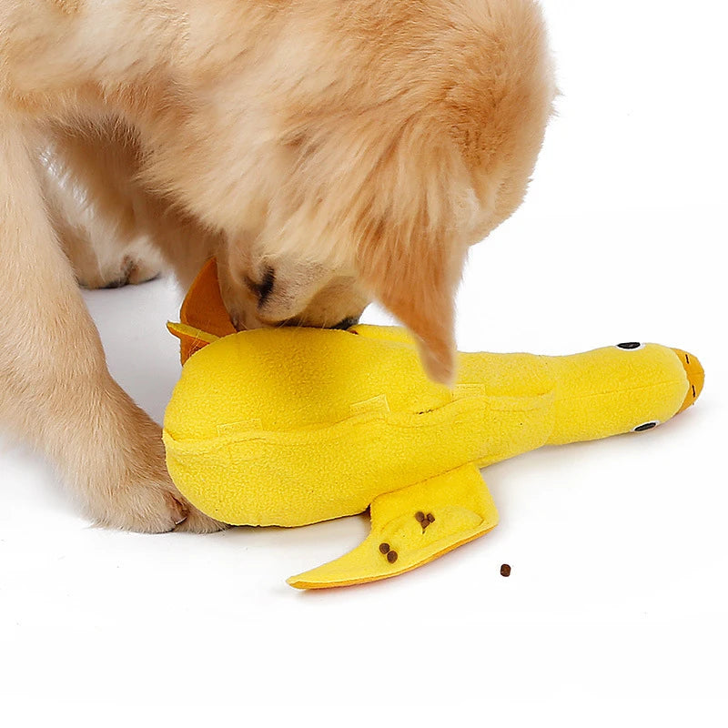 Funny Duck-Shaped Pet Chew Toy - Squeaky Pet Play Toy for Dogs and Cats, Anti-Bite Design - Happy Tail Center