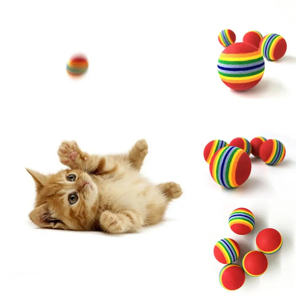 Colorful Interactive Cat Toy Ball - Engaging Toy for Play and Training