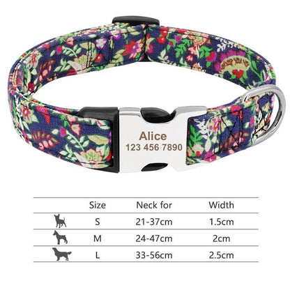 Buckle-Engraved Nylon Dog Collar: Personalized Safety for Your Pet - View 16 - Happy Tail Center