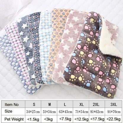 Winter Warmth Coral Fleece Blanket Bed Mat for Dogs and Cats - Happy Tail Center (View 2)