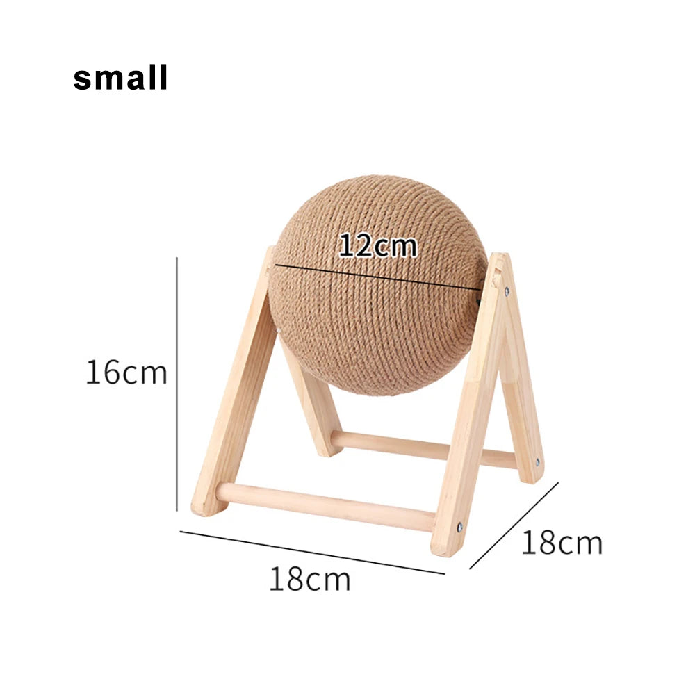 Cat Scratching Ball Toy - Kitten Sisal Rope Ball Board for Grinding Paws - Wear-Resistant Pet Furniture Supplies