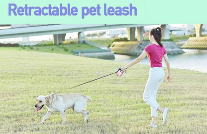 New Retractable Dog Leash – Automatic and Durable Nylon Lead for Small to Medium Dogs! - Happy Tail Center