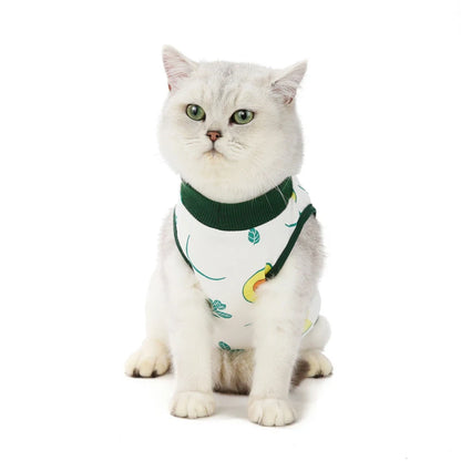 Summer Cat Clothes – Postpartum Anti-Licking Wound Sterilization Vest for Cats and Puppies - Happy Tail Center