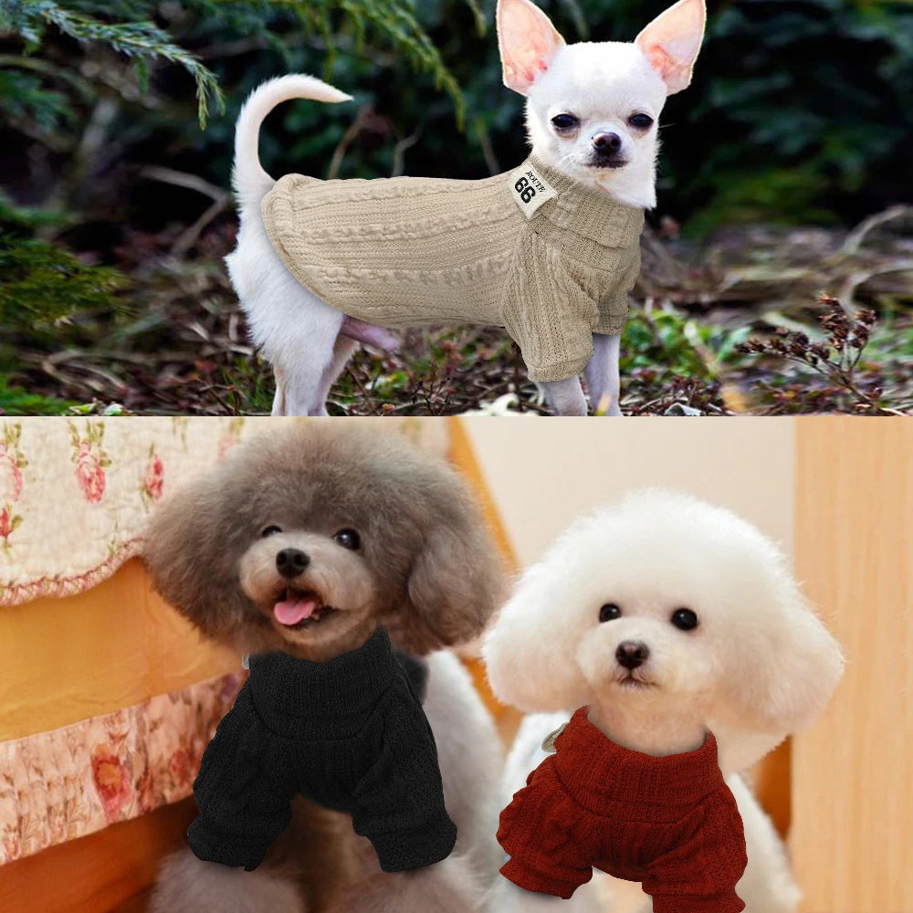 ClassicCozy Pet Sweater | Keep Your Furry Friend Warm and Stylish - Happy Tail Center