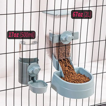 Crate-Mount Hanging Gravity Food & Water Dispenser Bowl - View 12 - Happy Tail Center