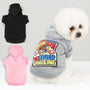Custom Pet Dog Clothes – Name Print Hoodies for Small to Large Dogs