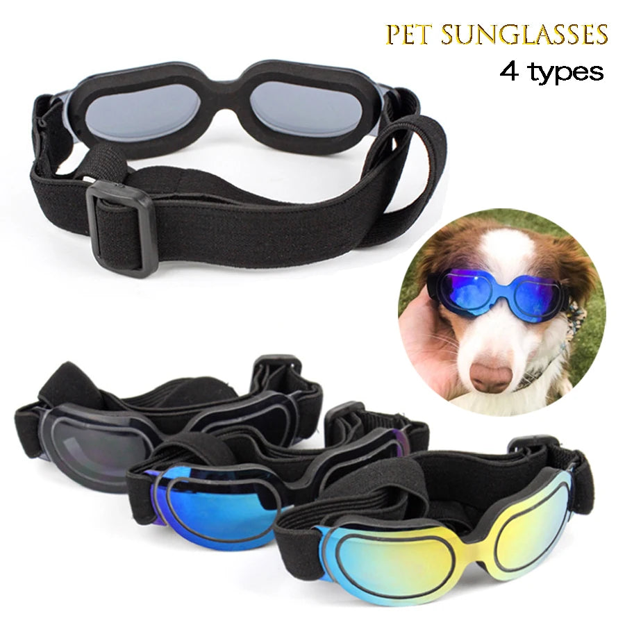 Adjustable Pet Dog Sunglasses | Stylish UV Protection for Dogs and Cats - Happy Tail Center