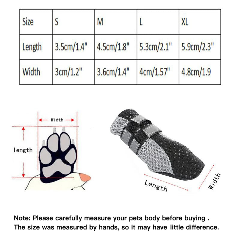 Breathable Dog Outdoor Walking Shoes: Keep Your Pet's Paws Cool and Safe