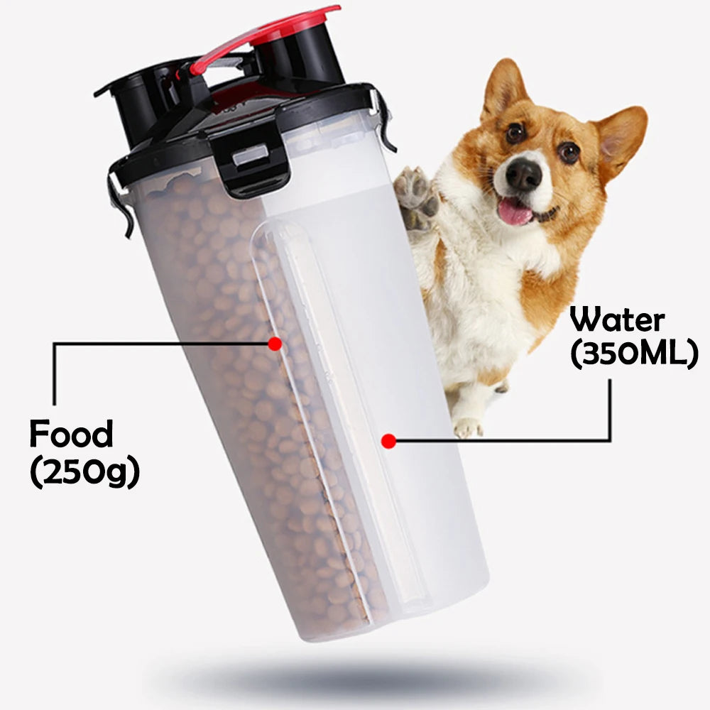 Portable Pet Dog Water Bottle - Water Bowl for Dogs, Cats, and Small Pets - Happy Tail Center