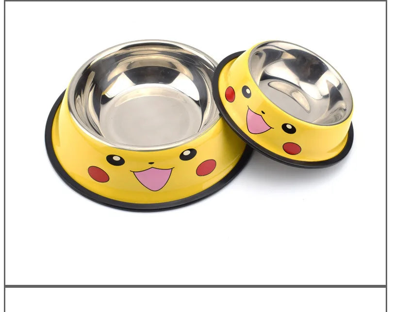 Cartoon Stainless Steel Food Bowl | Whimsical Dining Experience for Your Pet - Happy Tail Center