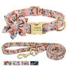 Personalized PetalPrint Dog Collar and Leash Set