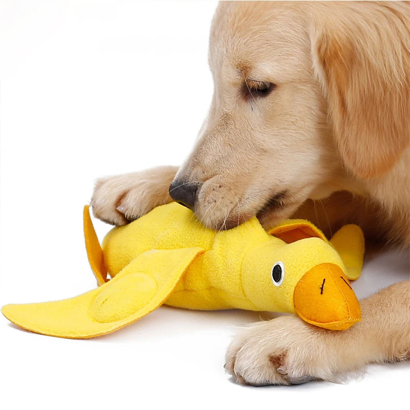 Funny Duck-Shaped Pet Chew Toy - Squeaky Pet Play Toy for Dogs and Cats, Anti-Bite Design - Happy Tail Center