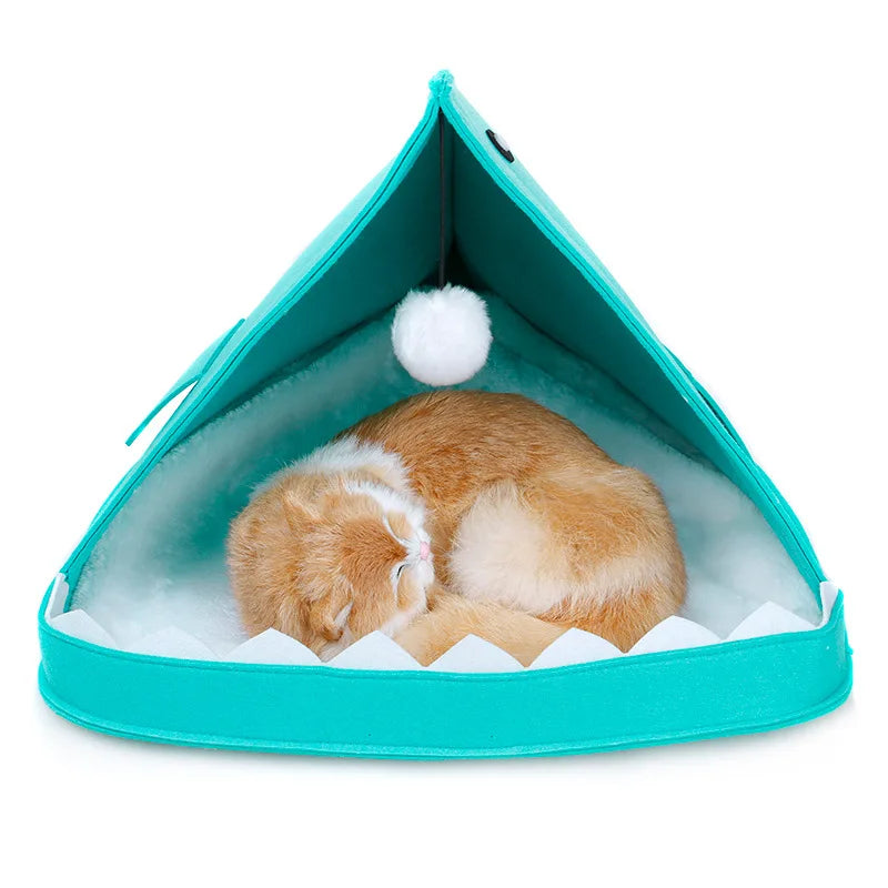 Shark Shape Pet Bed House | Make a Splash with Your Pet's Cozy Retreat! - Happy Tail Center