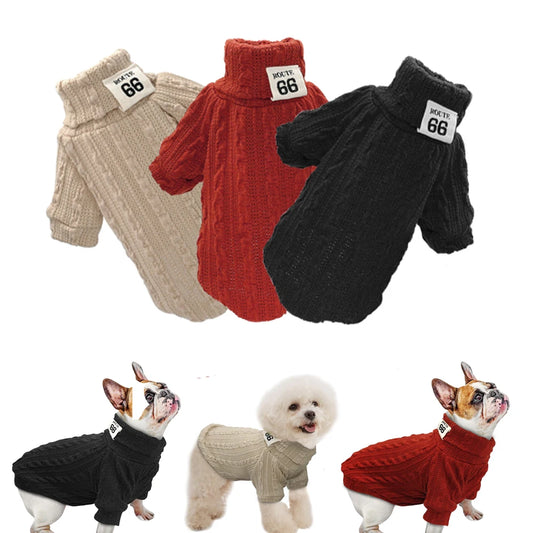 ClassicCozy Pet Sweater | Keep Your Furry Friend Warm and Stylish - Happy Tail Center