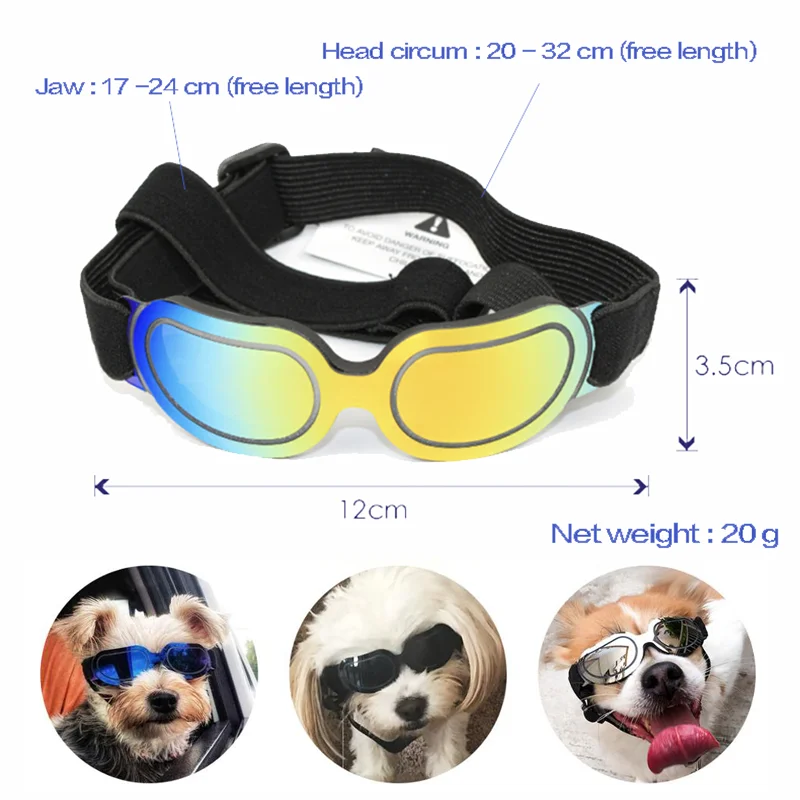 Adjustable Pet Dog Sunglasses | Stylish UV Protection for Dogs and Cats - Happy Tail Center