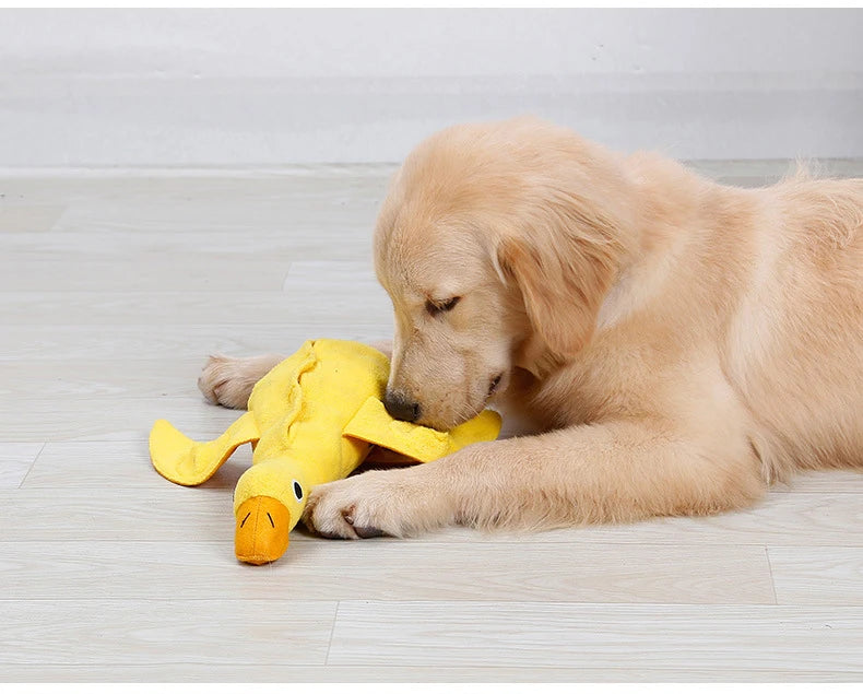 Funny Duck-Shaped Pet Chew Toy - Squeaky Pet Play Toy for Dogs and Cats, Anti-Bite Design - Happy Tail Center