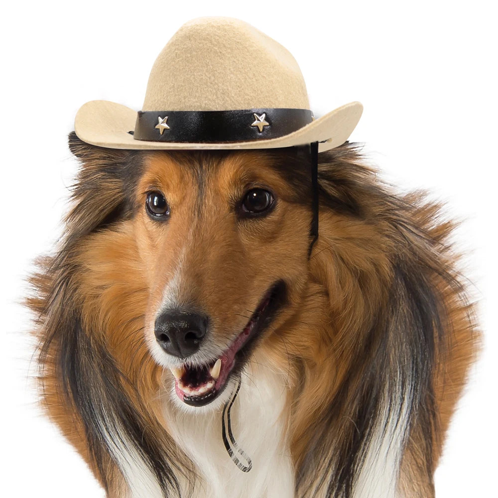 RodeoPaws Fashion Cowboy Hat | Stylish Headwear for Dogs & Cats - Happy Tail Center