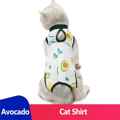Summer Cat Clothes – Postpartum Anti-Licking Wound Sterilization Vest for Cats and Puppies - View 7 - Happy Tail Center