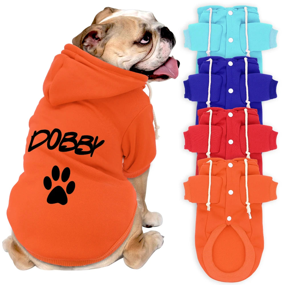 Personalized Dog Hoodie – Soft Cotton Pet Name Clothing for Dogs and Cats - Happy Tail Center