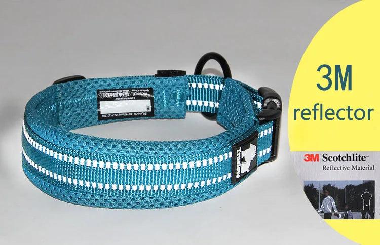 Custom Luxury Pet Dog Collar: Adjustable & Reflective - Happy Tail Center