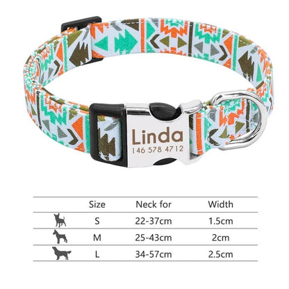 Buckle-Engraved Nylon Dog Collar: Personalized Safety for Your Pet - View 5 - Happy Tail Center