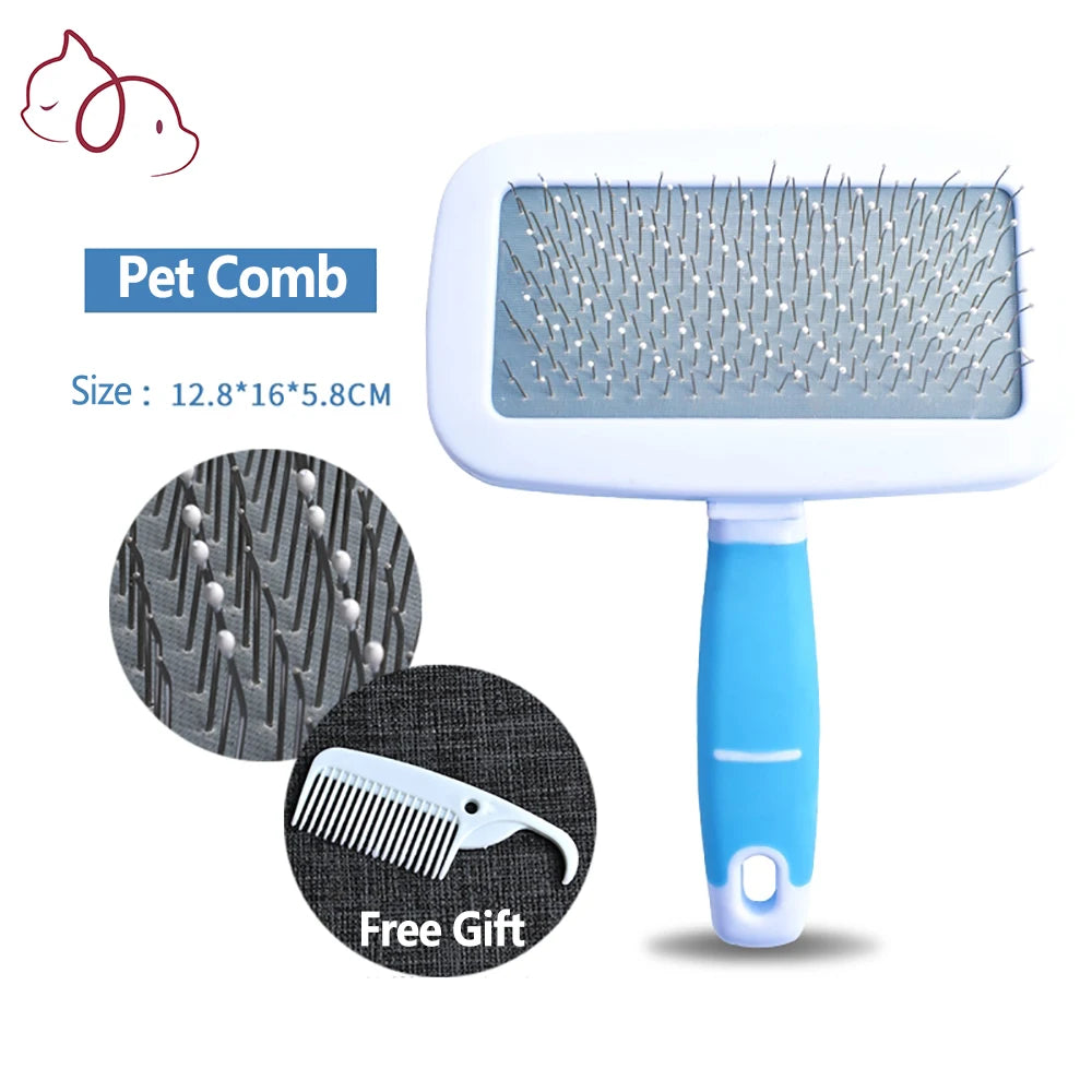 Comb for Cats and Dogs - Versatile Grooming Brush for Pet Hair Removal - Happy Tail Center