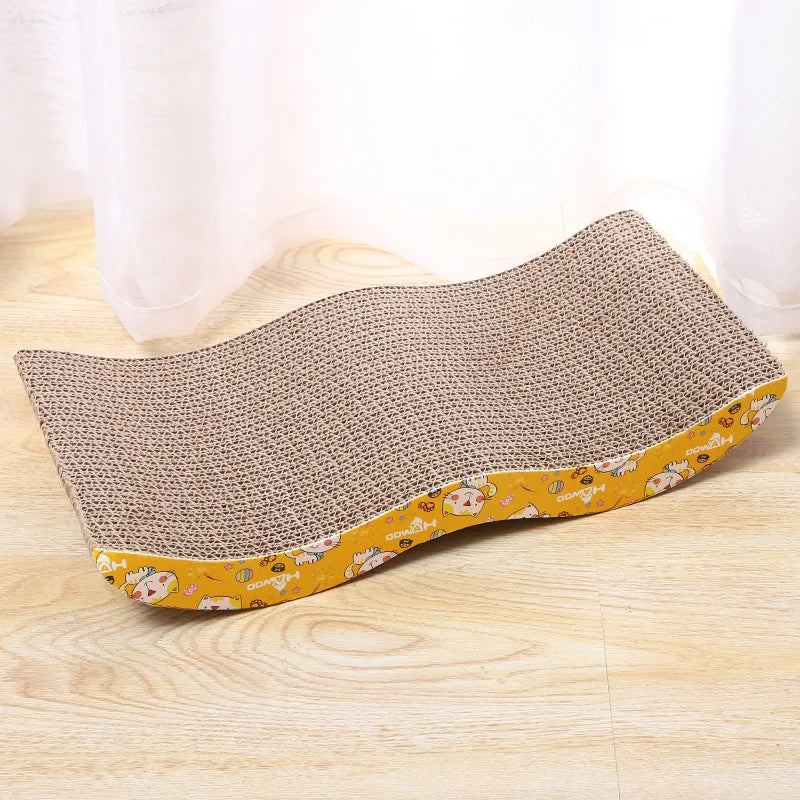 M-Shape Corrugated Paper Cat Scratch Guards - Pet Scratching Claw Scraper with Free Catnip - Happy Tail Center