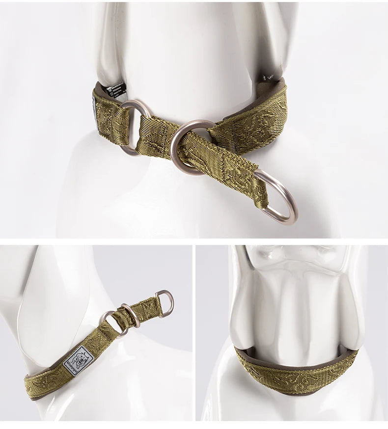 Nylon Webbing P-Chain Pet Collar – Ideal for Running and Training! - Happy Tail Center