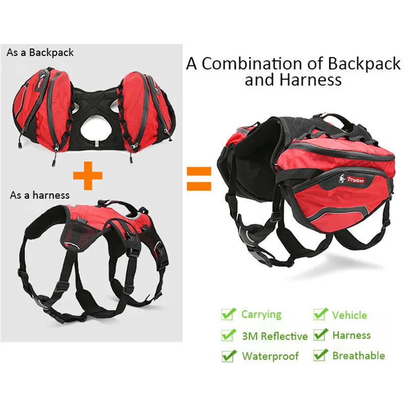 Waterproof Detachable Pet Backpack Carrier and Harness: Keep Your Pet Safe and Comfortable! - Happy Tail Center