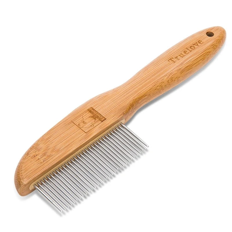 Pet Comb with Steel Needles and Ergonomic Handle - Happy Tail Center