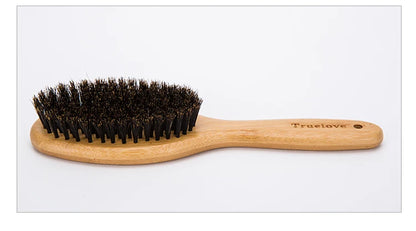 Natural Bamboo Bristle Hair Brush for Cats and Dogs - View 6 - Happy Tail Center
