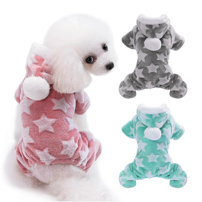 Winter Jumpsuit - Warm Clothing for Small to Medium Dogs and Cats - Happy Tail Center