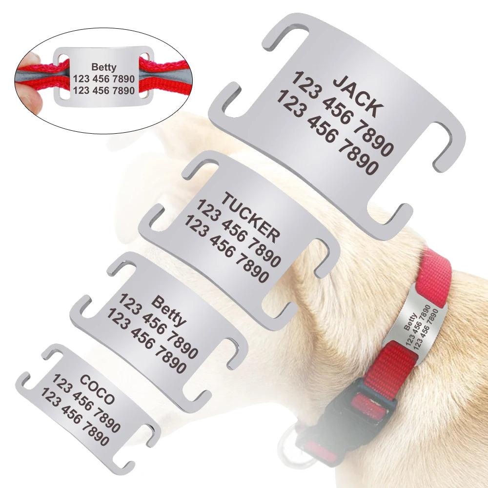 Stainless Steel Personalized Dogs ID Tags - Happy Tail Center