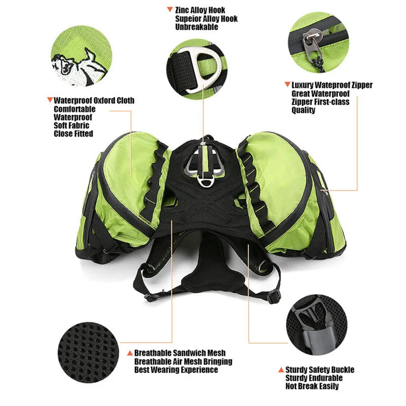 Waterproof Detachable Pet Backpack Carrier and Harness: Keep Your Pet Safe and Comfortable! - Happy Tail Center