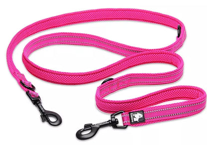 7-in-1 Multi-Function Adjustable Dog Lead: Hands-Free Reflective Leash for Two Dogs - View 14 - Happy Tail Center