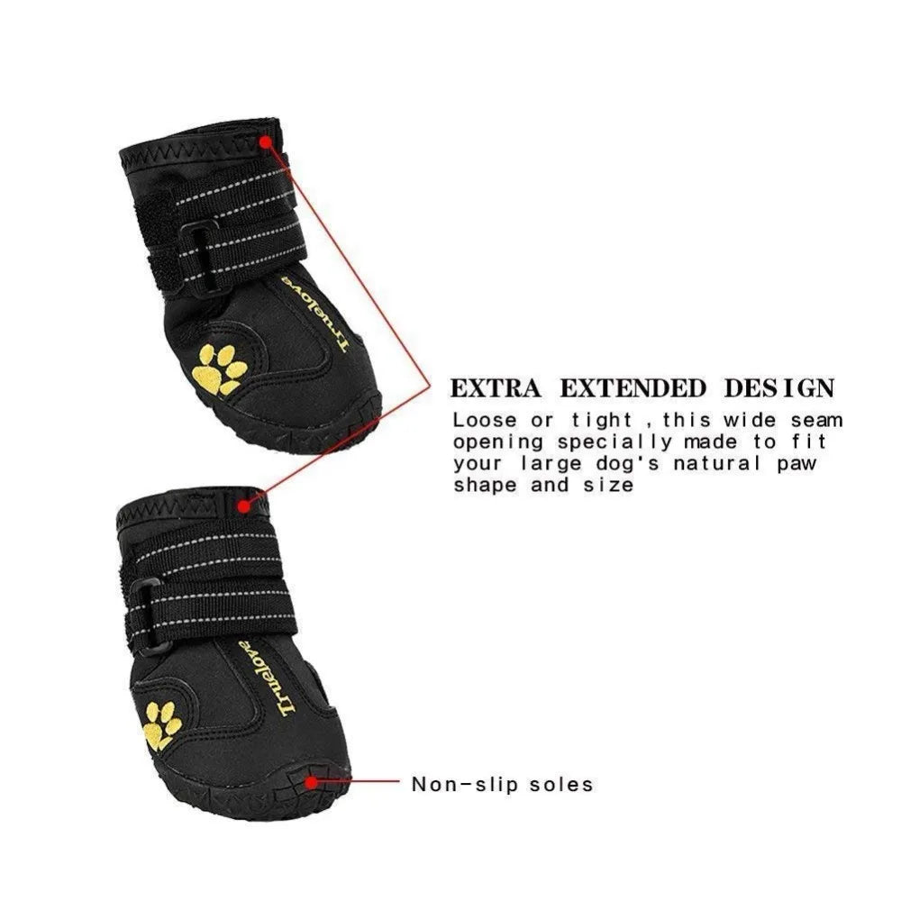 Waterproof Reflective Dog Shoes – Anti-Slip Rain Boots: Protect Your Pet's Paws in Any Weather! - Happy Tail Center