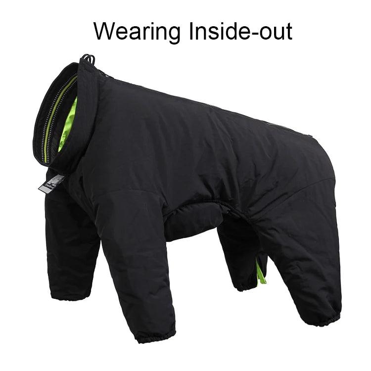 Reversible Waterproof Reflective Dog Coat - Happy Tail Center