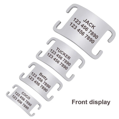 Stainless Steel Personalized Dog ID Tags: Durable and Custom Engraved - View 7 - Happy Tail Center