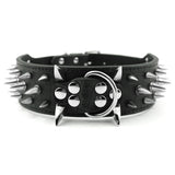 Cool Spiked Dog Collar - Studded Leather Collar for Large Dogs