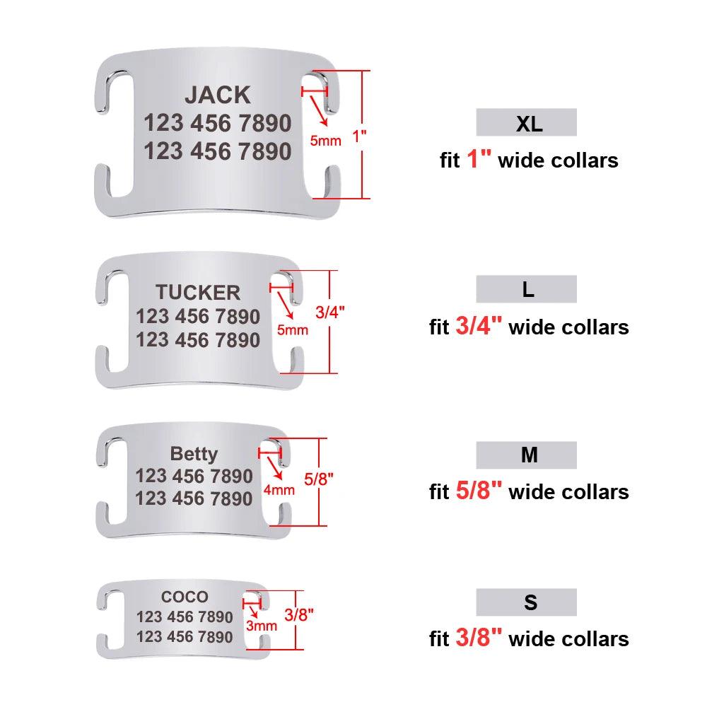 Stainless Steel Personalized Dogs ID Tags - Happy Tail Center