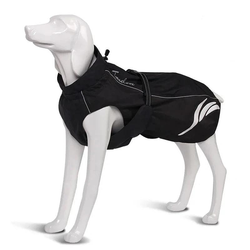 Waterproof Reflective Stripe Dog Coat Vest: Keep Your Canine Companion Safe and Dry in All Weather! - Happy Tail Center