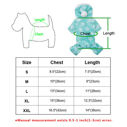 Winter Jumpsuit - Warm Clothing for Small to Medium Dogs and Cats - Happy Tail Center (View 6)