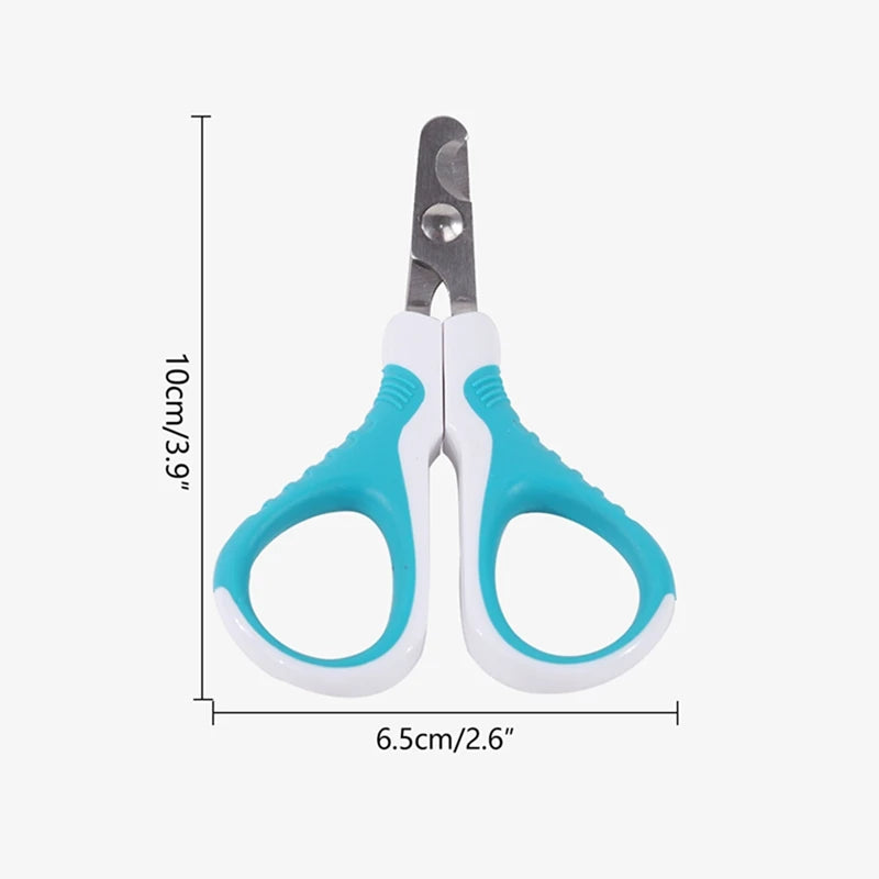 Professional Stainless Steel Cat Nail Clippers – Adjustable Safety Scissor Nail Cutter for Puppy Pet Grooming - Happy Tail Center